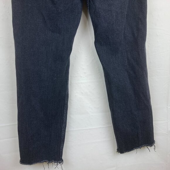 Abercrombie Fitch Womens sz 12 Ultra High Rise Ankle Straight Jeans Black - Picture 9 of 9